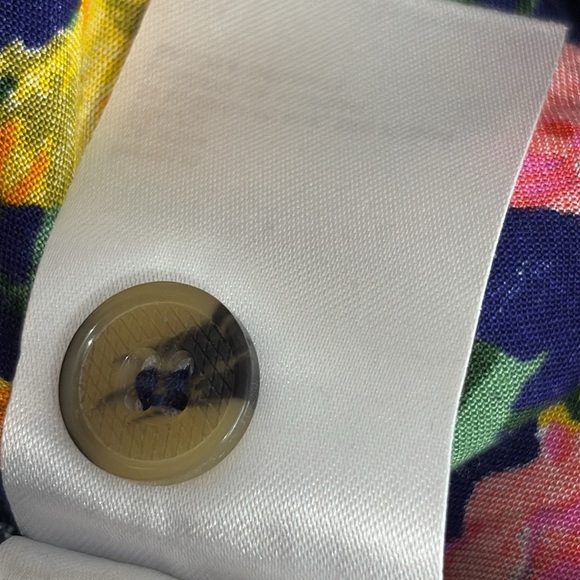 Anthropologie Maeve Bateau Buttondown Tie Front Shirt in Blue - Size 4 - Picture 8 of 9